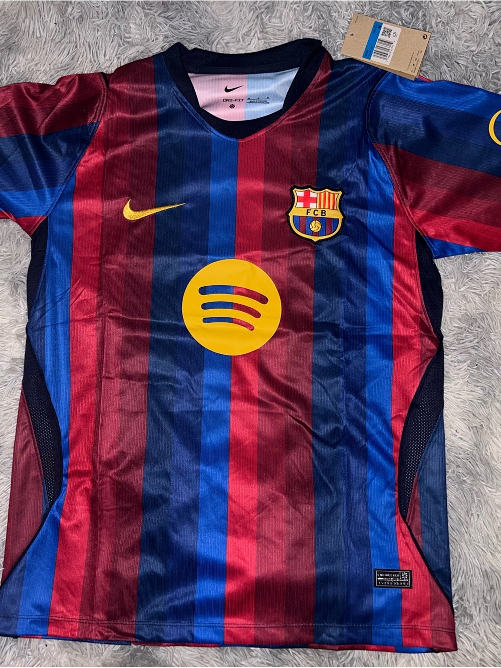 Nike FC Barcelona Kids Striped Jersey - Blue, Red & Yellow